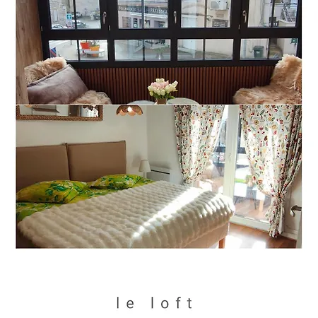 Quarto em Acomodações Particulares Heidi Dans Le Loft Bleu Sablons (Drome)